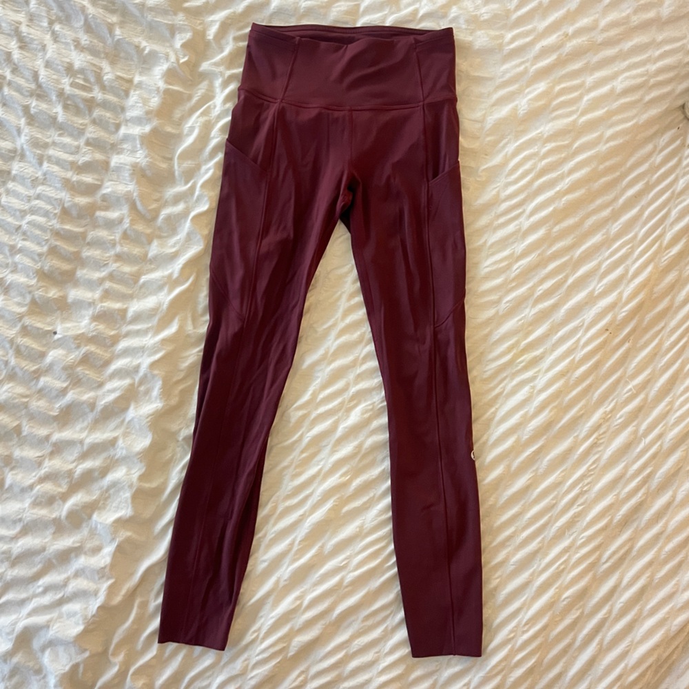 lululemon athletica Burgundy High-Rise Leggings